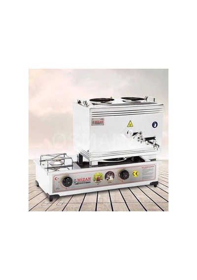 Mç 102 Çift Tabanlı 19 Lt 2 Demlikli Gazlı Çay Kazanı Çay Makinesi