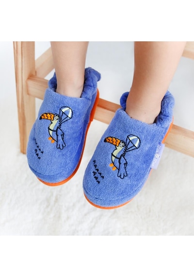 Milk & Moo Milk&Moo Çocuk Ev Terliği Uçan Tukan 5-6 Yaş Koyu Mavi