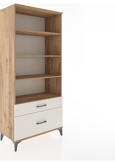 Hyperion Dolap 4 Raflı 2 Çekmeceli 88x44x195 Çam-aytaşı Çam