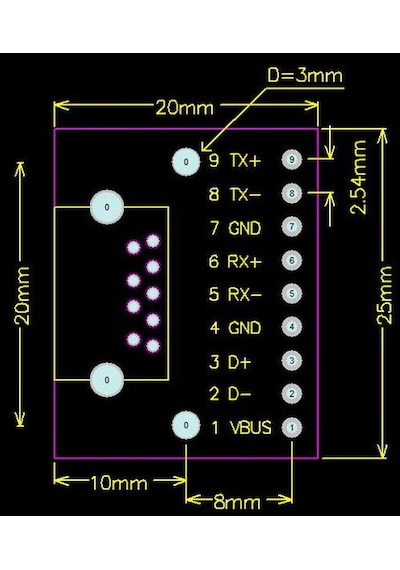 Wozlo Usb 3.0 A Dişi Dıp Dönüştürücü Adaptör Kartı 9 Pin 2.54mm Pcb Dönüştürücü - 2 Adet