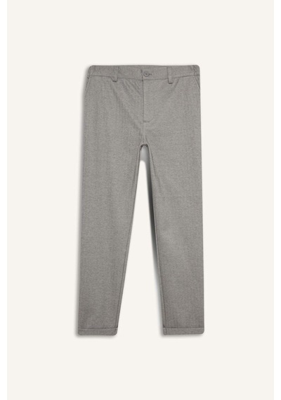 Defacto Tailored Regular Fit Düz Paça Penye Pantolon F1738ax25wngr302 Gri-gr302