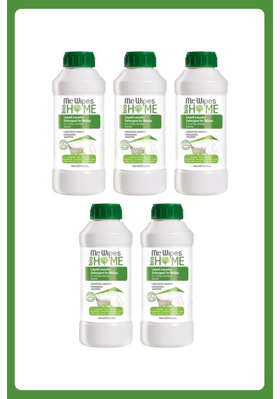 5'li Mr.wipes Beyazlar Için Çamaşır Deterjanı 1000 Ml 1 L