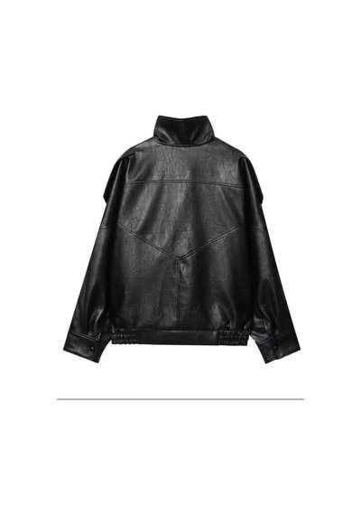 Genel Markalar Viral Oversize Kadın Deri Ceket Yüksek Yaka Siyah Urban Style Kadın Deri Ceket Siyah&black Siyah&Black Genel Markalar Viral Oversize Kadın Deri Ceket Yüksek Yaka Siyah Urban Style Kadın Deri Ceket Siyah&black Siyah&Black
