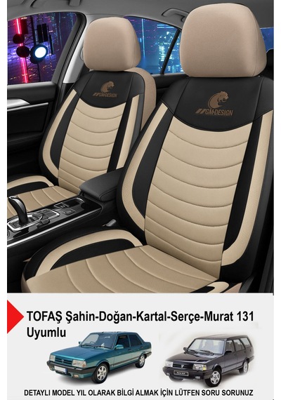 Naz Oto Panther Serisi Keten Kumaş Oto Koltuk Kılıfı Tofaş Kartal-şahin-doğan-serçe-tempra İle Uyumlu