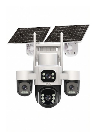 Inox Digital Inox X24 4g E-simli 6 Motorlu 4 Kameralı Solar Güvenlik Kamerası 7/24 Kayıt