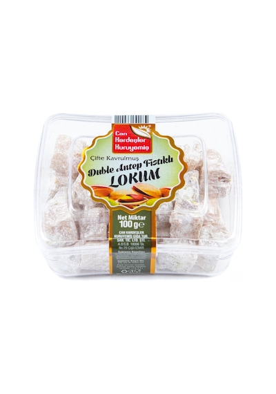 Çifte Kavrulmuş Duble Antep Fıstıklı Lokum 100 Gr