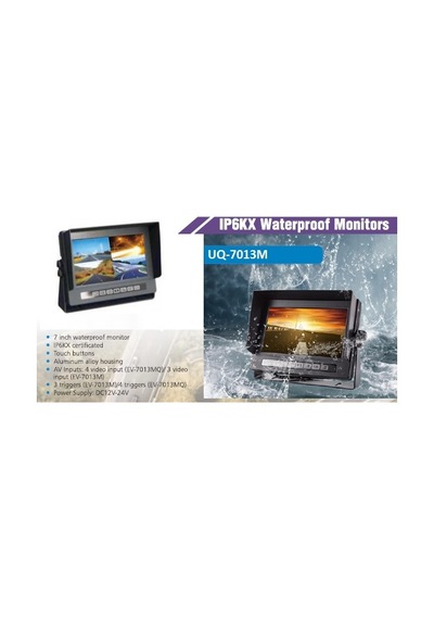 UNIQUE UQ-7013M IP67 7' Su Geçirmez Monitör