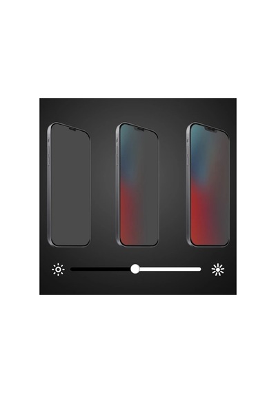 Ally Apple Uyumlu iPhone 1212 Pro 6.1 3d Full Privacy Gizlilik Cam Ekran Koruyucu Anti-spy- 5775 - Hs08375988-4 Siyah Siyah