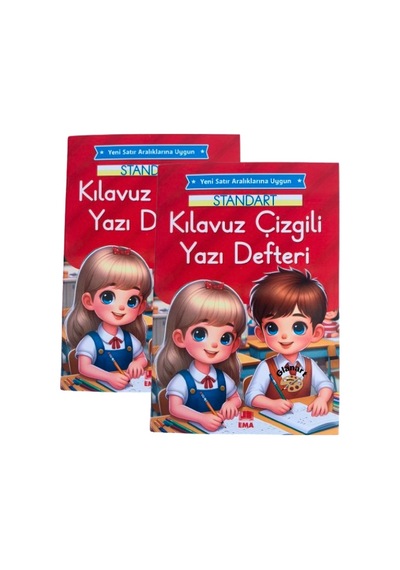 2024 Yeni Müfredat Klavuz Çizgili Güzel Yazı Defteri 2 Adet Orta Boy 16,5 X 24 Cm 48 Sayfa