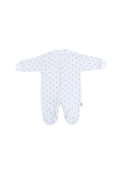 Sebi Bebe Yıldız Ayıcık Bebek Tulumu 9540 Ekru