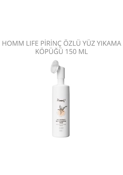 Homm Life Pirinç Özlü Yüz Yıkama Köpüğü 150 ML