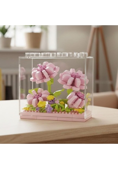 P2504 Panlos Pembe Papatya Model 183 Parça Block Oyuncak
