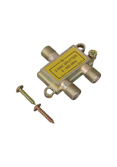 Mag S21-02 1/2 Yollu Kablo Tv Sinyal Ayırıcı Splitter - 5-900 Mhz Frekans Bölücü Çoklayıcı