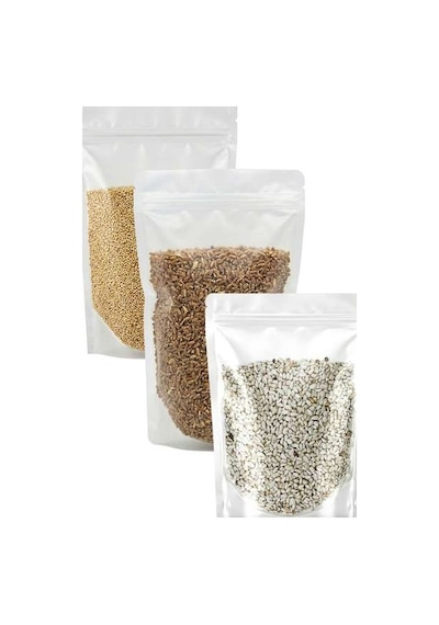 İpek Değirmen Aspir Tohumu Beyaz Sorgum Kara Buğday Tavuk Güvercin Yemi 3 x 1 KG