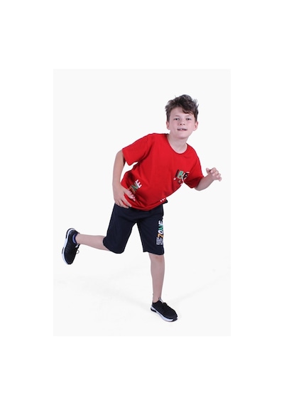 Panios Kids Erkek Çocuk Tişört-kapri Baskılı Alt-üst Takım Sarı