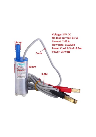 Rich 24 Volt Plastik Dalgıç Tipi Sıvı Aktarma Pompası Arapuarlı