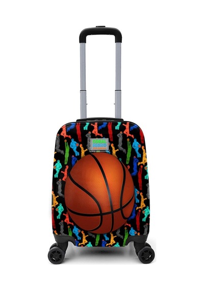Coral High Kids Siyah Basketbol Desenli Çocuk Valizi 16745