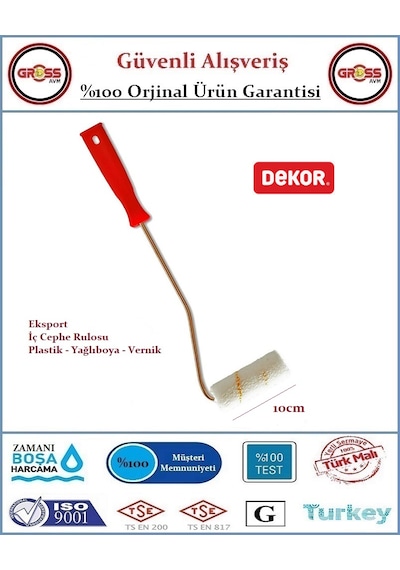 Dekor Eksport Parmak Boya Rulosu - 10cm