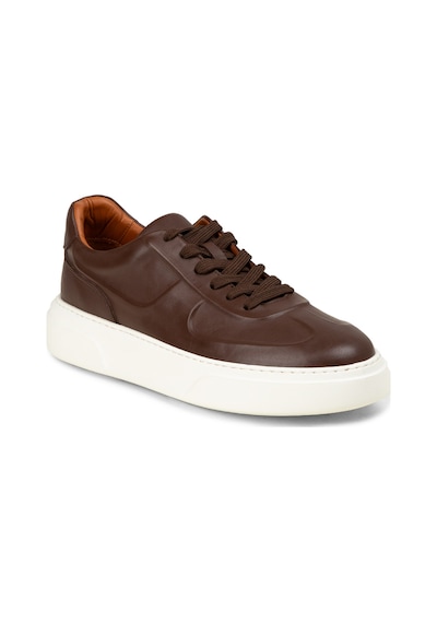 Deery Erkek Hakiki Deri Kahverengi Sneaker - 04601mkhve01