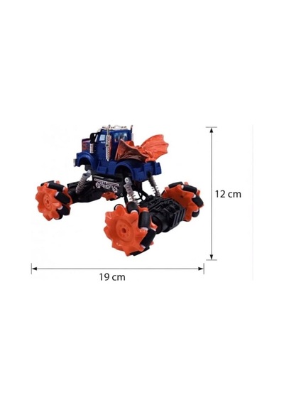 7 Fonksiyonlu Uzaktan Kumandalı Yan Giden Drift Kamyonu 4wd 2.4 Ghz Şarjlı Arazi Aracı Çok Renkli
