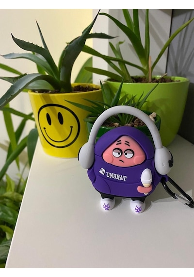 Apple Uyumlu iPhone 1/2. Nesil  Koruyucu Bluetooth Kulaklık Kılıfı Figürlü Hoodie Airpods 1/2. Nesil