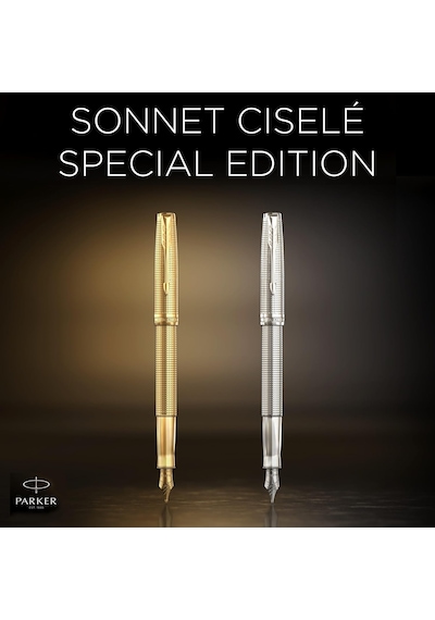Parker Sonnet Se Gold Cisele Gt Tükenmez Kalem Çok Renkli