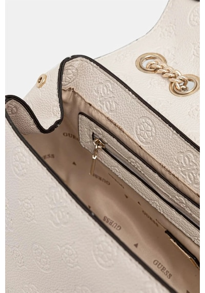 Guess Ella Logo Askılı Çanta-pd974621 Ekru