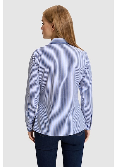 U.S. Polo Assn. Kadın Saks Uzun Kollu Gömlek 50332398-vr045 Sax