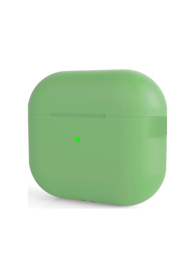 Apple Uyumlu AirPods Pro 2 Kılıfı Silikon Kılıf Şarj Bölümü Tıpalı Soft Yumuşak Kablosuz Şarj Destek Açık Yeşil