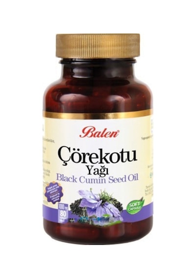 Balen Çörekotu Yağı 80 Kapsül Çörek Otu Soğuk Press 1380 Mg.
