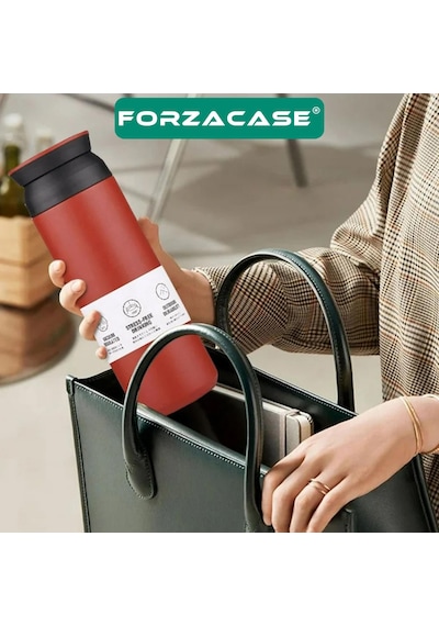 Forzacase Paslanmaz Çelik 500 Ml Sıcak Soğuk Tutan Çay Kahve Su El Termosu - Fc942 Yeşil Yeşil