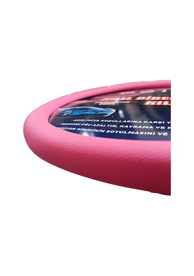 Silikon Direksiyon Kılıfı Pembe Pembe