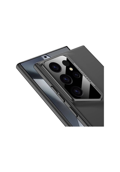 Galaxy S23 Ultra Kılıf Ultra İnce Kamera Korumalı Sert Rubber Zore Procase Kapak Siyah