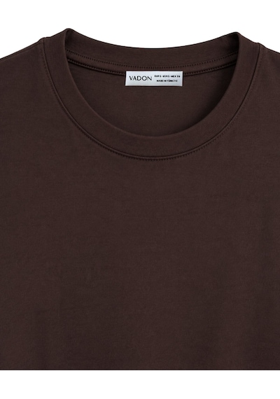 Vadon 1009 Kadın Pamuklu Regular Fit Bisiklet Yaka Yumuşak Dokulu Kısa Kollu Basic T-shirt Kahverengi Vadon 1009 Kadın Pamuklu Regular Fit Bisiklet Yaka Yumuşak Dokulu Kısa Kollu Basic T-shirt Kahverengi