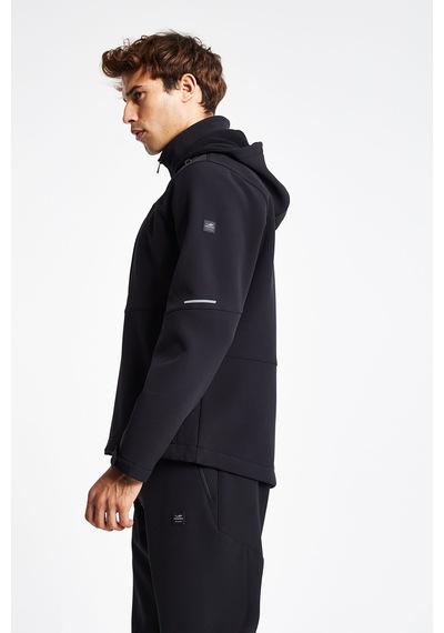 Lescon Erkek Fermuarlı Kapüşonlu Sweatshirt 25k-1065 Siyah
