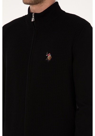 U.s. Polo Assn. Erkek Siyah Hırka Triko 50307800-vr046 Siyah