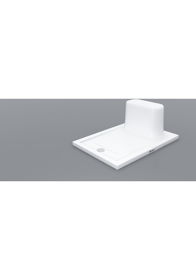 Shower 80x120 Lee Dikdörtgen Oturmalı Flat Duş Teknesi H:5 Cm