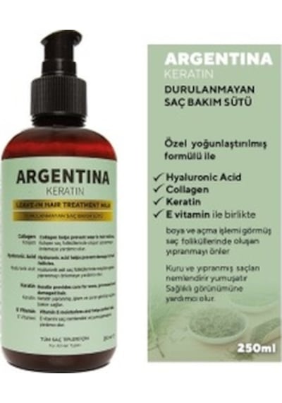 Argentina Keratin At Kuyruğu Şampuanı 500 ML + Saç Maskesi 500 ML + Bakım Sütü 250 ML