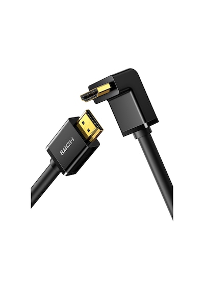 Ugreen Hdmı 4k Cable Male To Male 90 Degree Black 2m, 10173