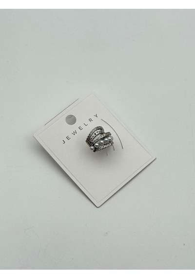 Piercing Kıkırdak Küpe Metal Işıltılı Stil Model 85e81e Çok Renkli