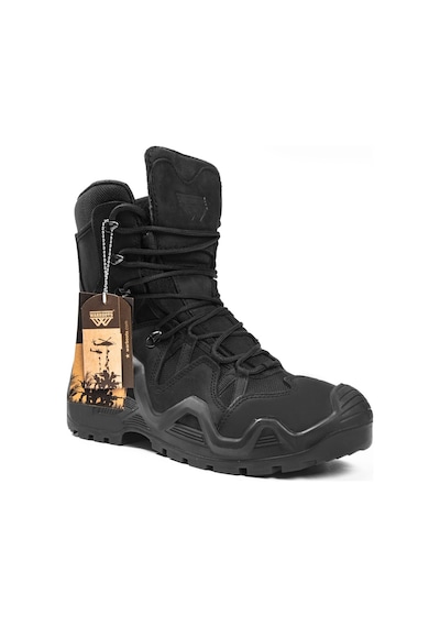 Warboots Nubuk Deri Waterproof-Siyah Çok Renkli