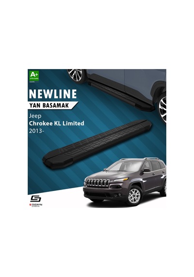 S-dizayn Jeep Cherokee Kl Newline Siyah Yan Basamak 173 Cm 2013 Ü