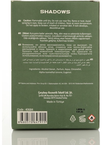 Alberto Taccini Shadows Erkek Parfüm EDP 100 ML