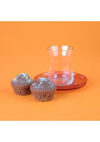 Kitchen 6'lı Çay Tabağı - Amber - 12 Cm Renkli