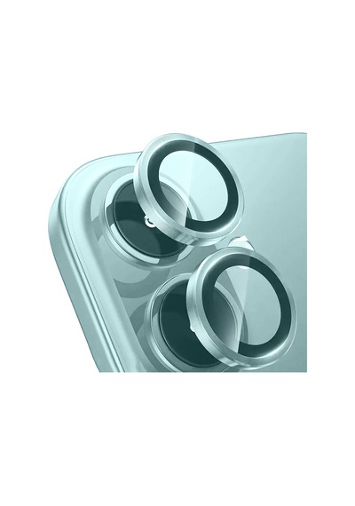 Apple iPhone Uyumlu  16 Plus N7th Mikro Kamera Lens Koruyucu - Yeşil Yeşil
