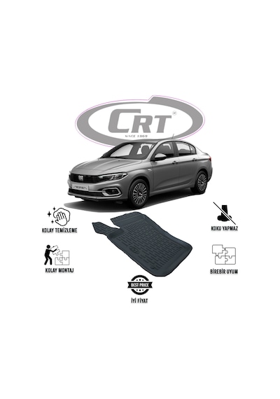 Fiat Egea 2015 Ve Sonrası Tek Sol 3d Araca Özel Paspas