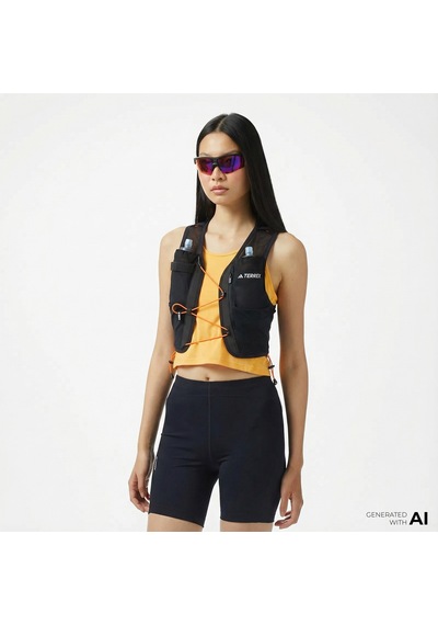 Adidas Terrex Trail Running Techrock 12 L Unisex Siyah Koşu Yeleği Iw3653
