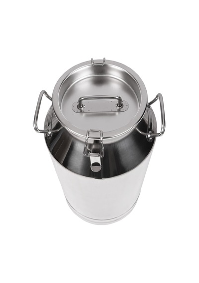 Melasty Süt Sağma Makinesi Paslanmaz Süt Güğümü 50 Litre İki Kulplu Kapaklı Ø208 Mm Geniş Ağız -1730