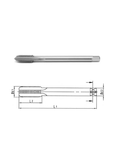 Makina Takım M24X1.5 Hss-E Din374C İnce Diş Makina Kılavuzu-Mte