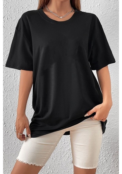 Flood Of Style Unisex Los Angles Tasarım T-shirt Siyah